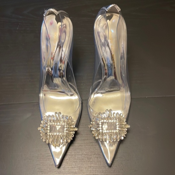 NWOT GOOD AMERICAN CINDER-F*CKING-RELLA PUMP - Picture 1 of 7